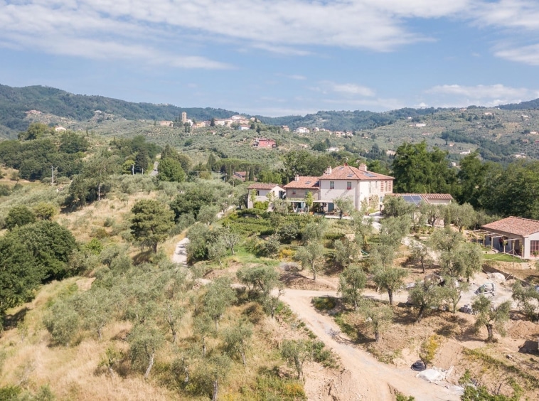 Rent Villa Neri for a unique Tuscan getaway. 7 bedrooms, 7+3 baths, stunning countryside views. Explore Florence and Lucca nearby.